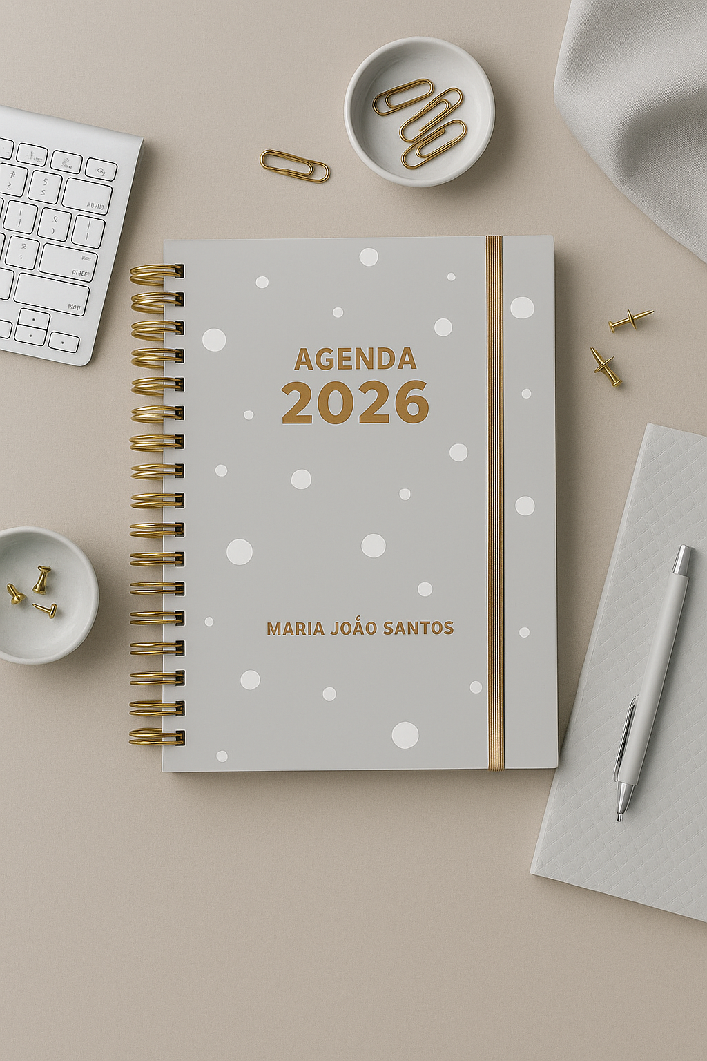 Agenda • Bloco de Notas • Bloco de Encomendas Personalizado _ SUBLIME GREY