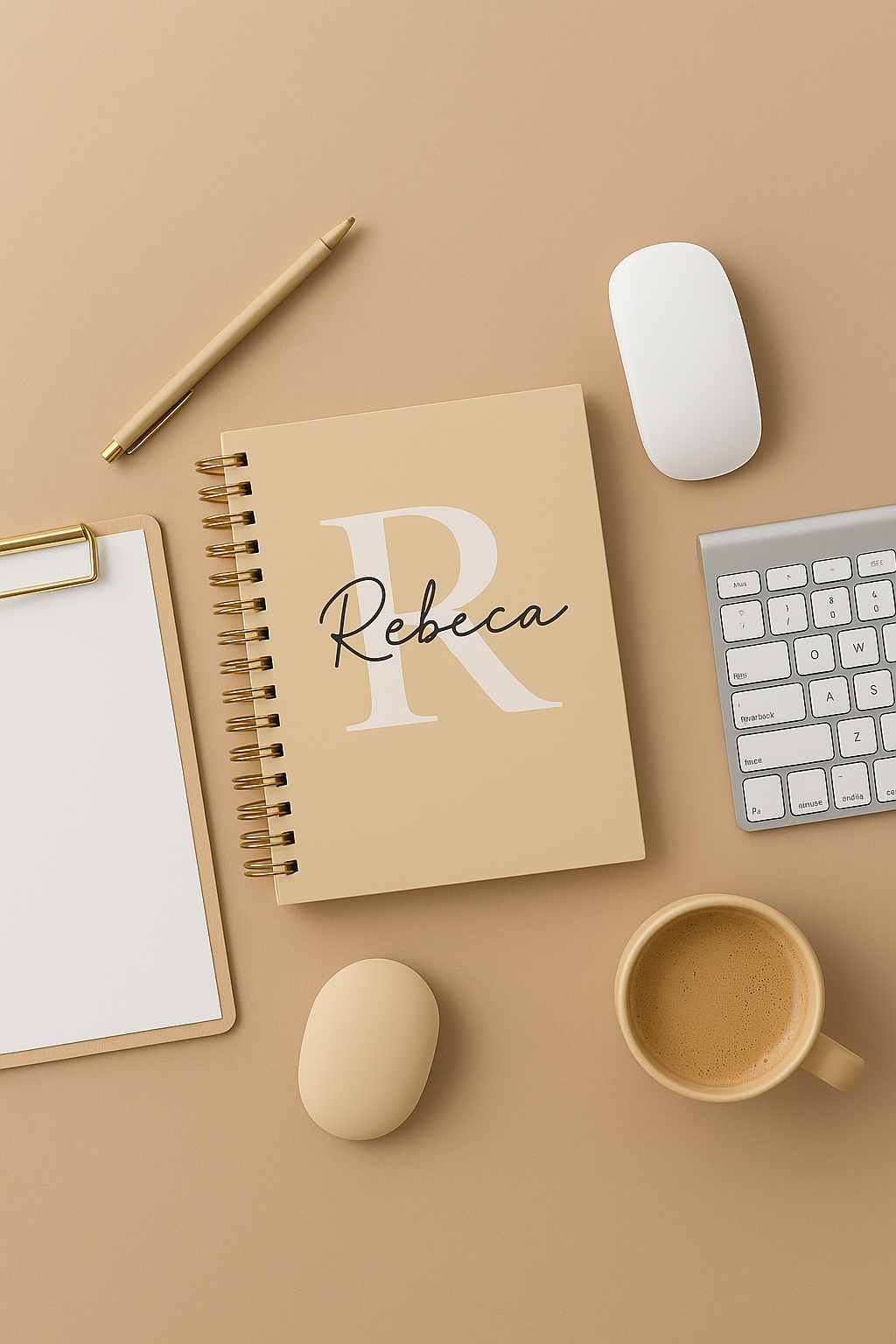 Agenda • Bloco de Notas • Bloco de Encomendas Personalizado _ NUDE