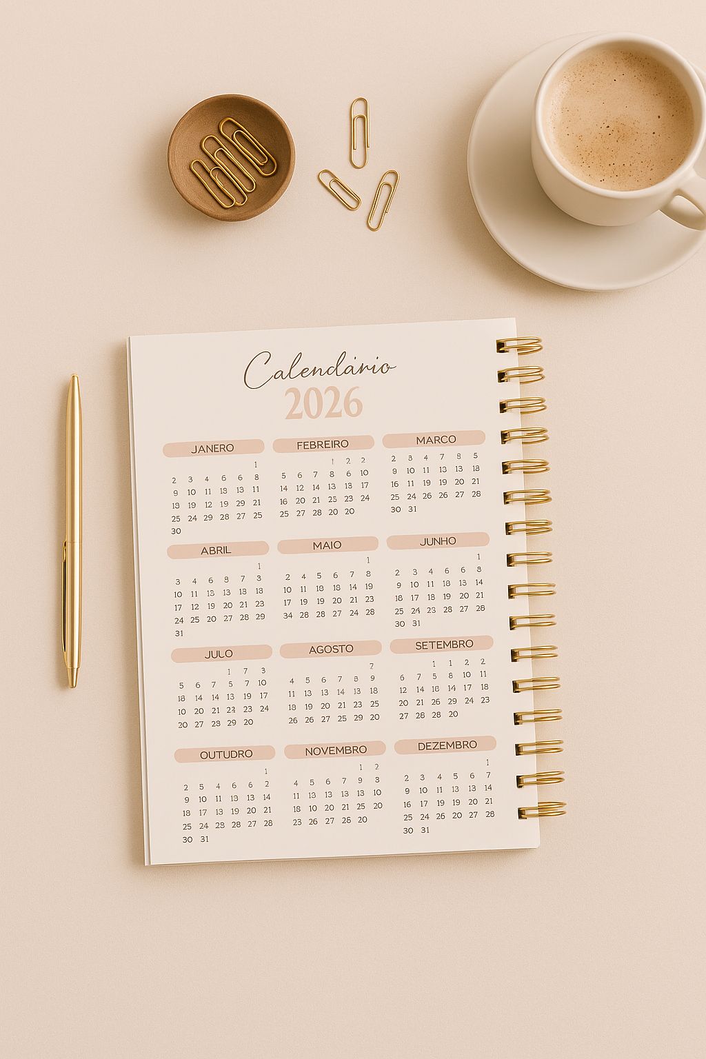 Agenda • Bloco de Notas • Bloco de Encomendas Personalizado _ AURORA